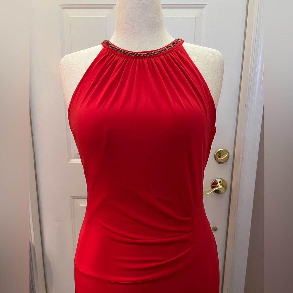 Cache Red Strapless Dress - Picture 3 of 8